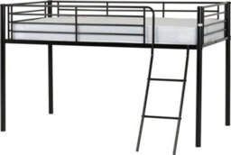 Seconique Kora Mid Sleeper Metal Bed Frame In Black Finish Fits  3Ft Single Mattress - thumbnail 5