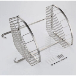 2Tier Corner Shower Caddy Stainless Steel Rust Resistant Bathroom Organizer Rack - thumbnail 1