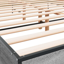Berkfield Bed Frame Without Mattress Grey Sonoma 120X190 Cm Small Double - thumbnail 7
