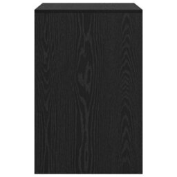 Berkfield Writing Desk Black Oak Engineered Wood 60 X 50 X 76 Cm - thumbnail 5