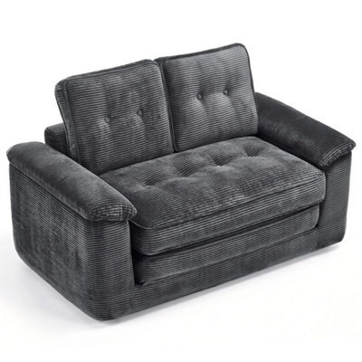 2 In 1 Boneless Sofa Bed,folding Fabric 2 Seater Sleeper Sofa With 2 Pillows - image 1