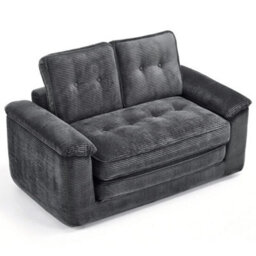 2 In 1 Boneless Sofa Bed,folding Fabric 2 Seater Sleeper Sofa With 2 Pillows - thumbnail 1