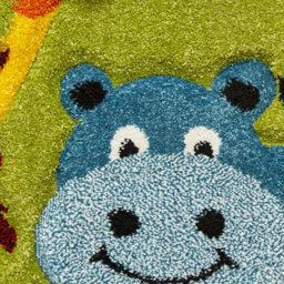Green Kids Modern Pictorial Animal Graphics Easy To Clean Rug For Living Room Bedroom And Dining Room-80Cm X 150Cm - thumbnail 2