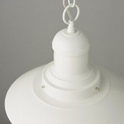 Luminosa Lighting Luminosa Polperro Single Pendant Ceiling Lamp, Gloss Cream, Glass - thumbnail 5