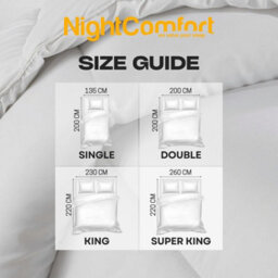 Night Comfort Nightcomfort Soft And Snug 1.5 Tog Summer Cool Microfibre Duvet - thumbnail 6
