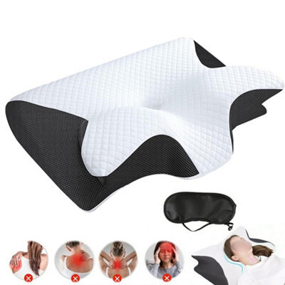 Ergonomic Memory Foam Pillow For Cervical Neck Shoulder Orthopedic Pain Relief - image 1