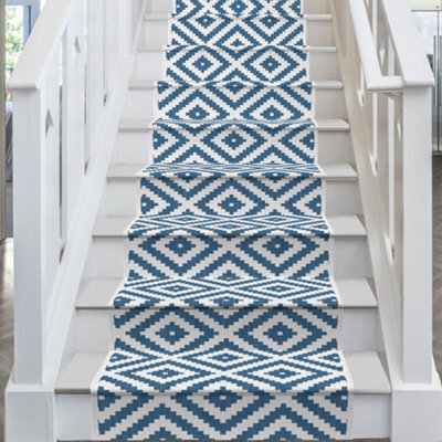 Blue Lagoon Stair Runner - Reversible, Durable & Hardwearing Carpet For Stairs & Staircases, Multiple Lengths - image 1