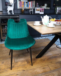 MMT Funiture Designs Green mmt Furniture Designs Ltd Nigella Dining Chairs Set Of 2, Velvet Chair Bucket - thumbnail 7