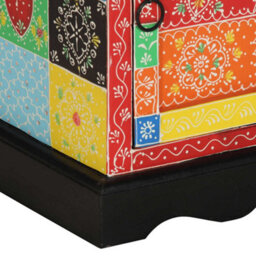 Berkfield Bedside Cabinet 2 Pcs Multicolour 40X35X45 Cm Solid Wood Mango - thumbnail 9