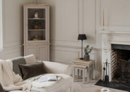 Statement Furniture Florence Corner Display Cabinet, Glass Door Truffle Dresser - thumbnail 4