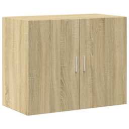 Berkfield Wall Cabinet Sonoma Oak 80X42.5X64 Cm Engineered Wood - thumbnail 2