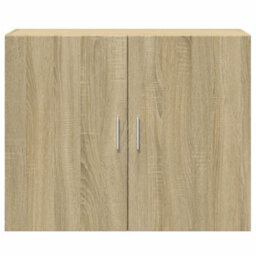 Berkfield Wall Cabinet Sonoma Oak 80X42.5X64 Cm Engineered Wood - thumbnail 4