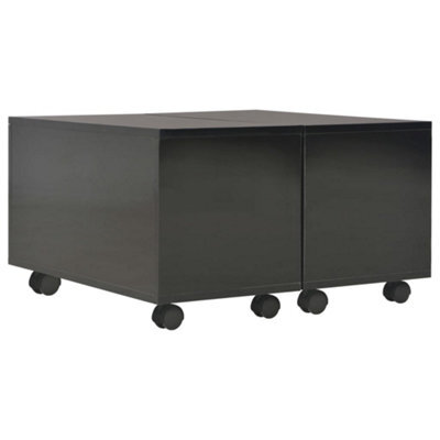 Berkfield Elegant Coffee Table High Gloss Black 60X60X35 Cm Engineered Wood - image 1