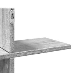 Berkfield Wall Shelf Grey Sonoma 124.5X18X60.5 Cm Engineered Wood - thumbnail 8