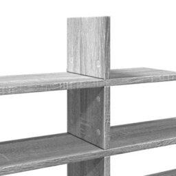 Berkfield Wall Shelf Grey Sonoma 124.5X18X60.5 Cm Engineered Wood - thumbnail 7