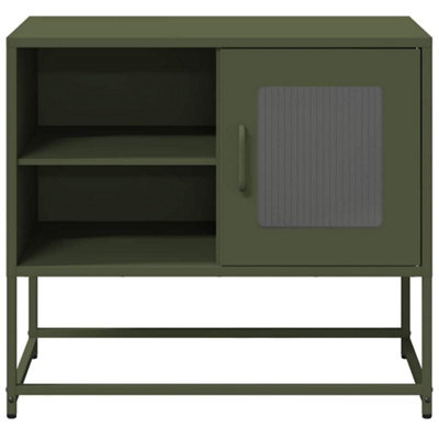 Berkfield Tv Cabinet Olive Green 68X39X60.5 Cm Steel - image 1