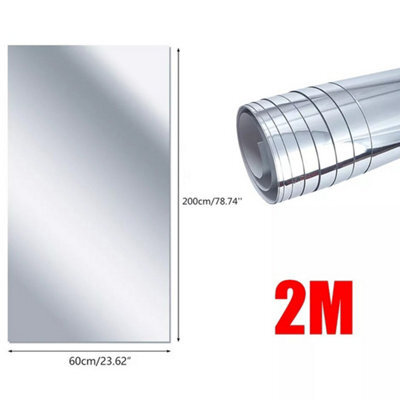2M Non Glass Mirror Flexible Mirror Sheets Self-Adhesive Plastic Mirror Tiles - image 1