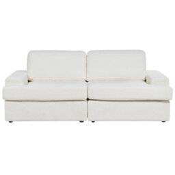 Beliani Living Room Set 5 Seater Alla Boucle Off-White - thumbnail 5
