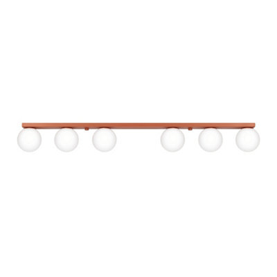 Sollux Lighting Yoli Steel/glass Red Ochre 6 Lights Minimalist Ceiling Lamps - image 1