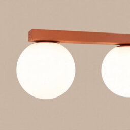 Sollux Lighting Yoli Steel/glass Red Ochre 6 Lights Minimalist Ceiling Lamps - thumbnail 4