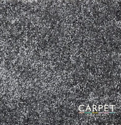 Carpet Shop Online Havana Iron Ash Grey Saxony Carpet 5.5M X 4M - image 1