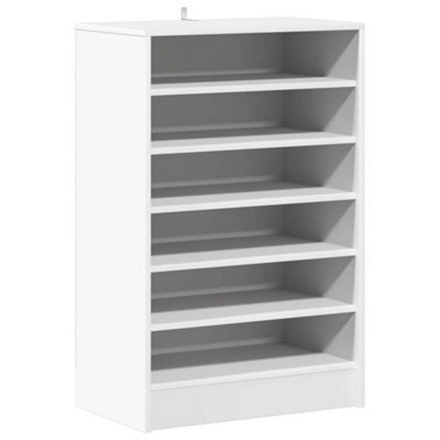 Berkfield Modern Shoe Cabinet White 60X35X92 Cm Engineered Wood - image 1
