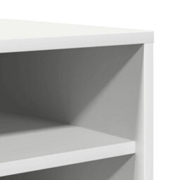 Berkfield Modern Shoe Cabinet White 60X35X92 Cm Engineered Wood - thumbnail 7