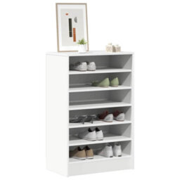 Berkfield Modern Shoe Cabinet White 60X35X92 Cm Engineered Wood - thumbnail 3