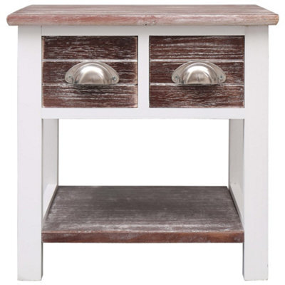 Berkfield Durable Side Table Brown 40X40X40 Cm Paulownia Wood - image 1