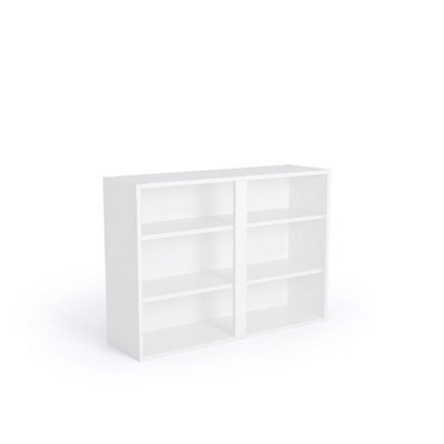 Proline Cab 1000mm W 720mm H Kitchen Wall Unit Cabinet White 18mm Mfc (Carcass Only) - image 1
