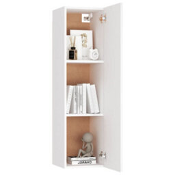 Berkfield Tv Cabinet White 30.5X30X110 Cm Engineered Wood - thumbnail 8