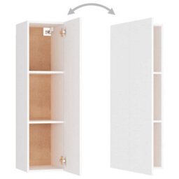 Berkfield Tv Cabinet White 30.5X30X110 Cm Engineered Wood - thumbnail 6