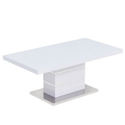 Furniture in Fashion Parini Rectangular High Gloss Coffee Table In White - thumbnail 2