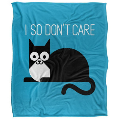 David Olenick Fur Real Silky Supersoft Blanket Black/blue/white (60In X 50In) - image 1