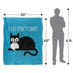 David Olenick Fur Real Silky Supersoft Blanket Black/blue/white (60In X 50In) - thumbnail 4