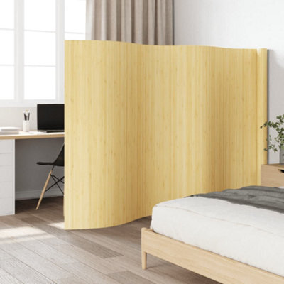 Vidaxl Room Divider Light Natural 165X600 Cm Bamboo - image 1