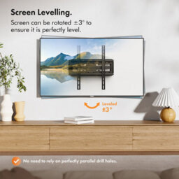 "Vonhaus Tilt & Swivel Tv Bracket For 24-65"" Screens, Tv Wall Mount W/spirit Level, 45Kg Capacity, Max Vesa: 400X400mm" - thumbnail 7