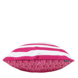 icon Indoor And Outdoor Deck Stripe Set Of 4 Pink Waterproof Filled Cushion - thumbnail 4