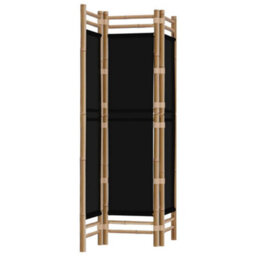Berkfield Classic Folding 3-Panel Room Divider 120 Cm Bamboo And Canvas - thumbnail 5