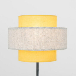 Valuelights Weaver Pair Of Touch Table Lamps With Herringbone/mustard Shade And Bulbs - thumbnail 3