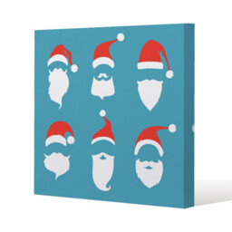 Andrew Lee Santa Hats (Canvas) / 114 X 114 X 4Cm