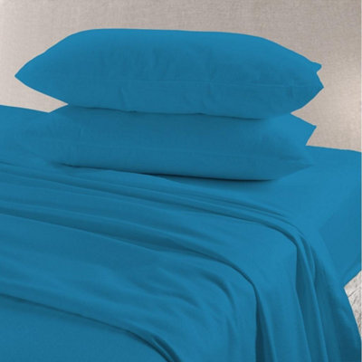 Homes & Linen Pair Of Pillow Cases Flannelette 100% Brushed Cotton Pillow Cases