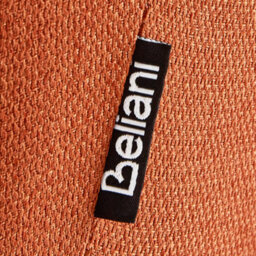 Beliani Set Of 2 Darien Bar Stools With Armrests & Footrest, Fabric, Orange - thumbnail 8