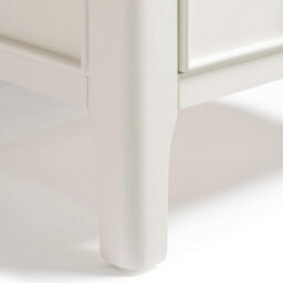 Furniturebox Uk Belle 4 Drawer Tall Solid Oak And Cream Small Chest Of Drawers - thumbnail 8