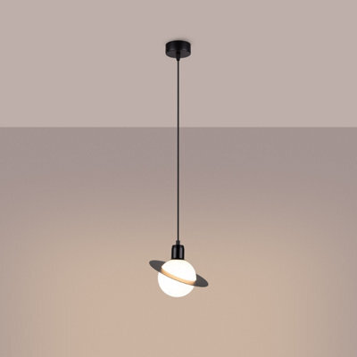 Luminosa Lighting Luminosa Hyperion Decorative Dome Pendant Ceiling Light Black - image 1