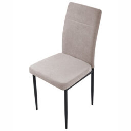 Beliani Set Of 4 Dining Chairs Riner Fabric Taupe - thumbnail 7