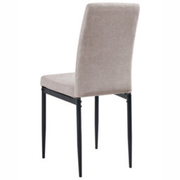 Beliani Set Of 4 Dining Chairs Riner Fabric Taupe - thumbnail 6