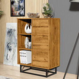 Elysian Loft Sideboard 100Cm Industrial Dark Oak - Creative Furniture - thumbnail 8