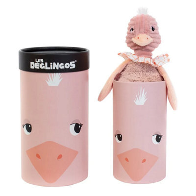 Les Dèglingos Les Degingos Pomelos The Ostrich In Box Large Plush Figure Kids Soft Cuddly Toy - image 1
