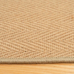 Loomed Natural Border Herringbone Jute Area Rug 160X230Cm - thumbnail 5